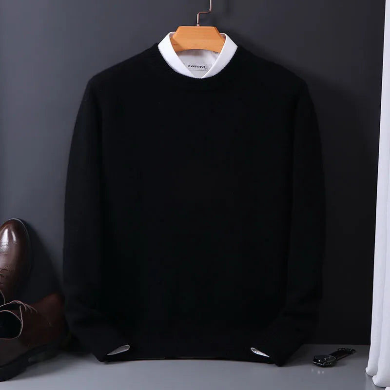 Stijlvolle kasjmier crewneck voor heren