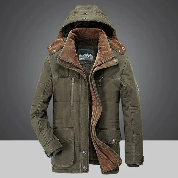 Waterdichte winterjas met fleece voering voor heren