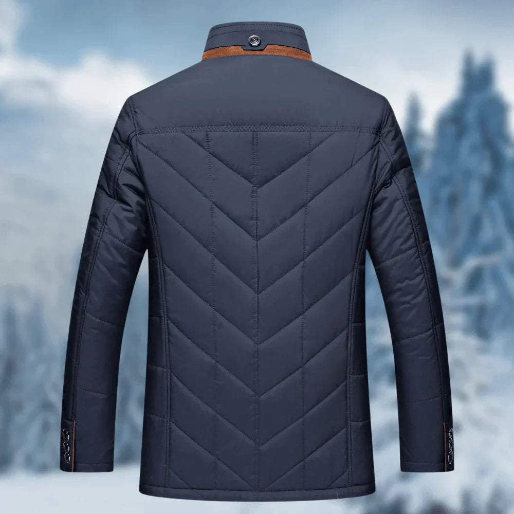 Warme waterdichte winterjas met zakken voor heren