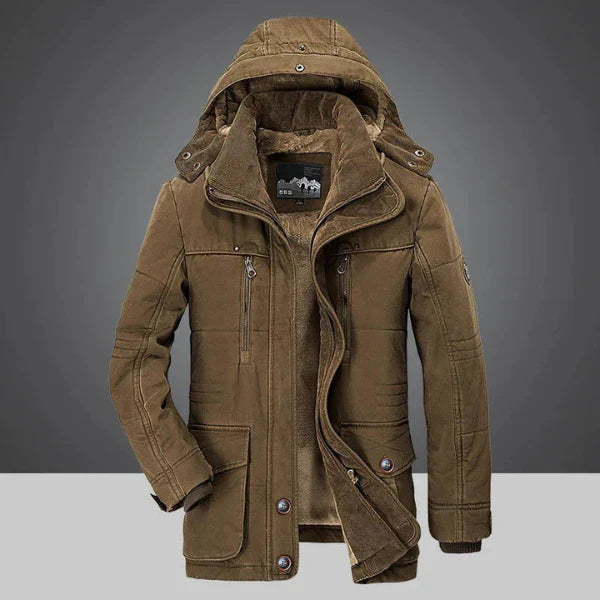 Waterdichte winterjas met fleece voering voor heren
