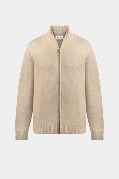 Comfortabele full zip sweater voor heren
