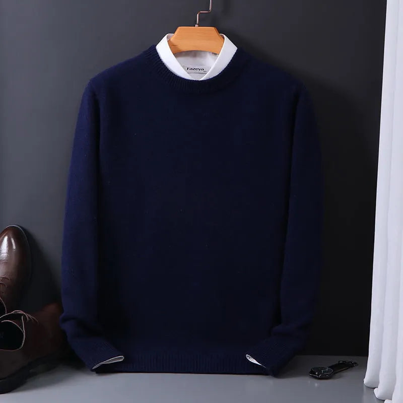 Stijlvolle crewneck van kasjmier wol voor heren