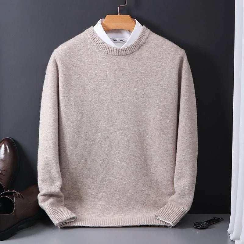 Stijlvolle crewneck van kasjmier wol voor heren