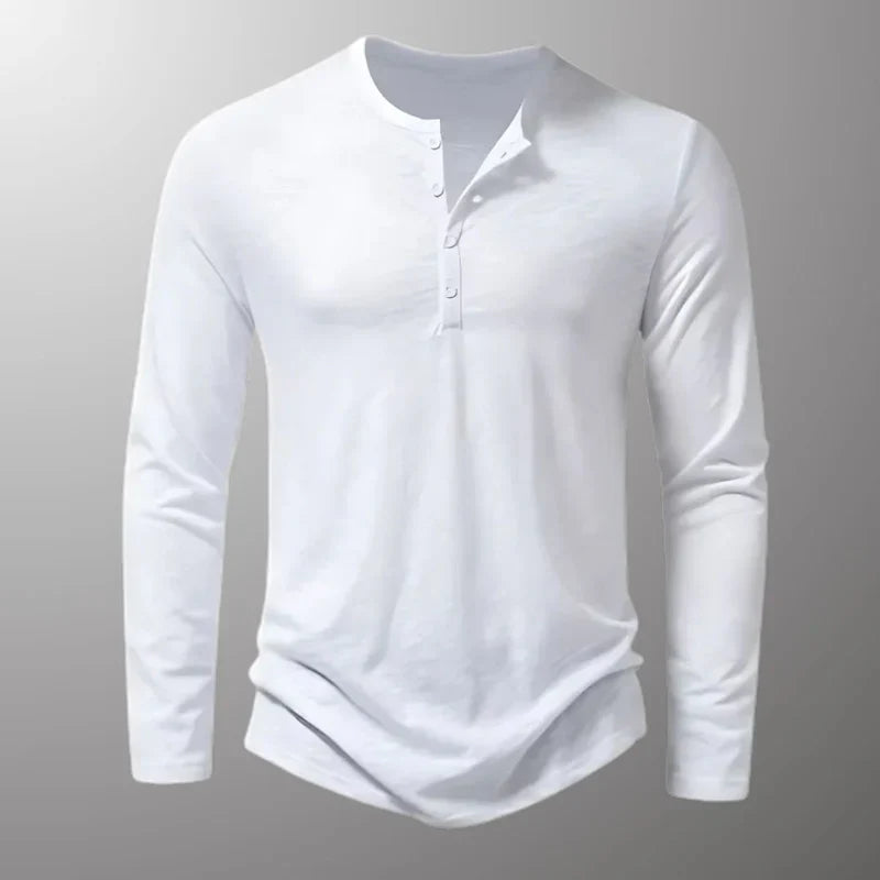 Lange mouwen shirt van katoen voor heren