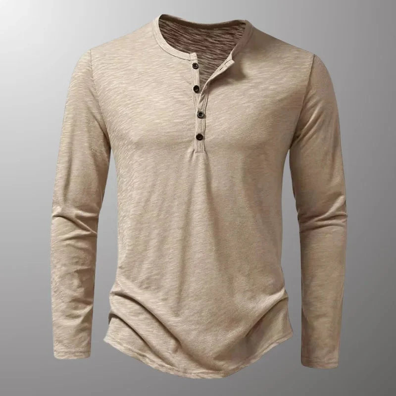 Lange mouwen shirt van katoen voor heren