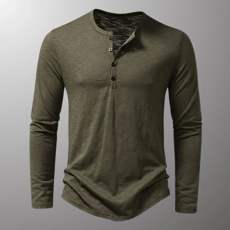 Lange mouwen shirt van katoen voor heren
