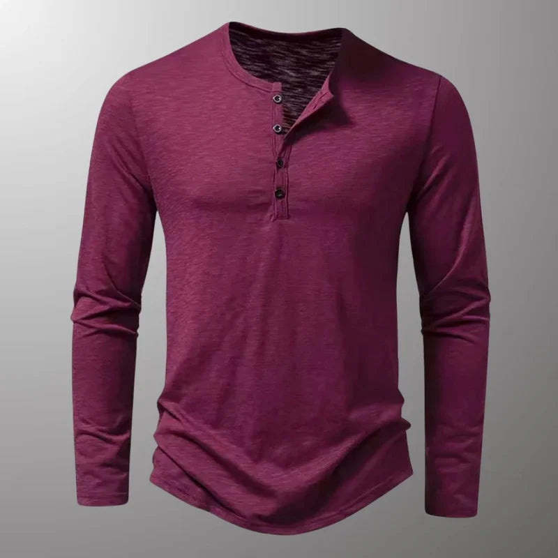 Lange mouwen shirt van katoen voor heren