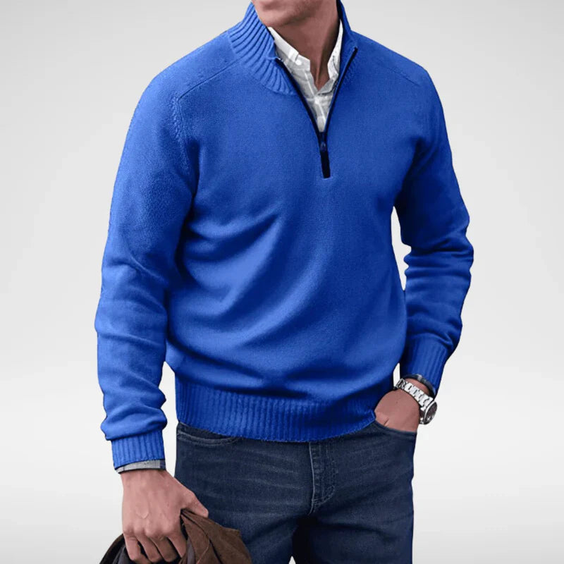 Pullover met rits voor heren