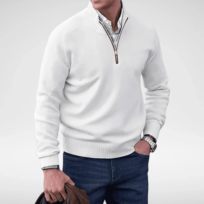 Pullover met rits voor heren